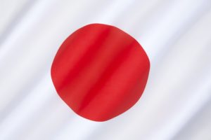 National flag of Japan - officially called Nisshoki in Japanese